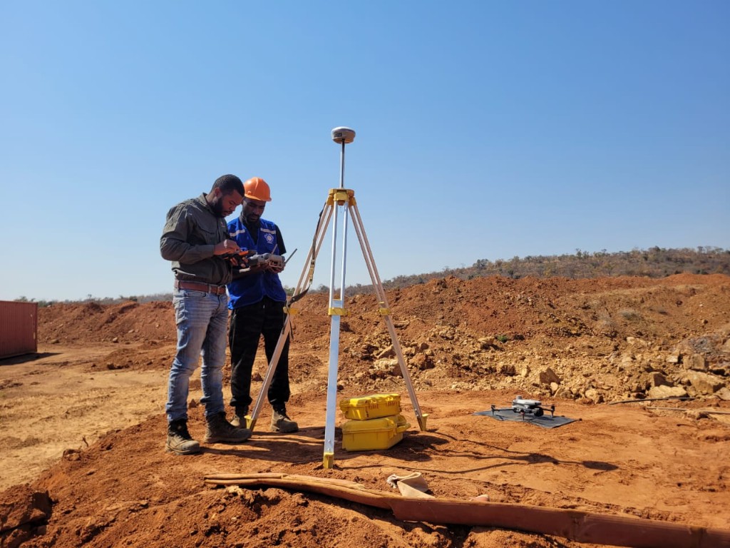 Field team and mineral site work