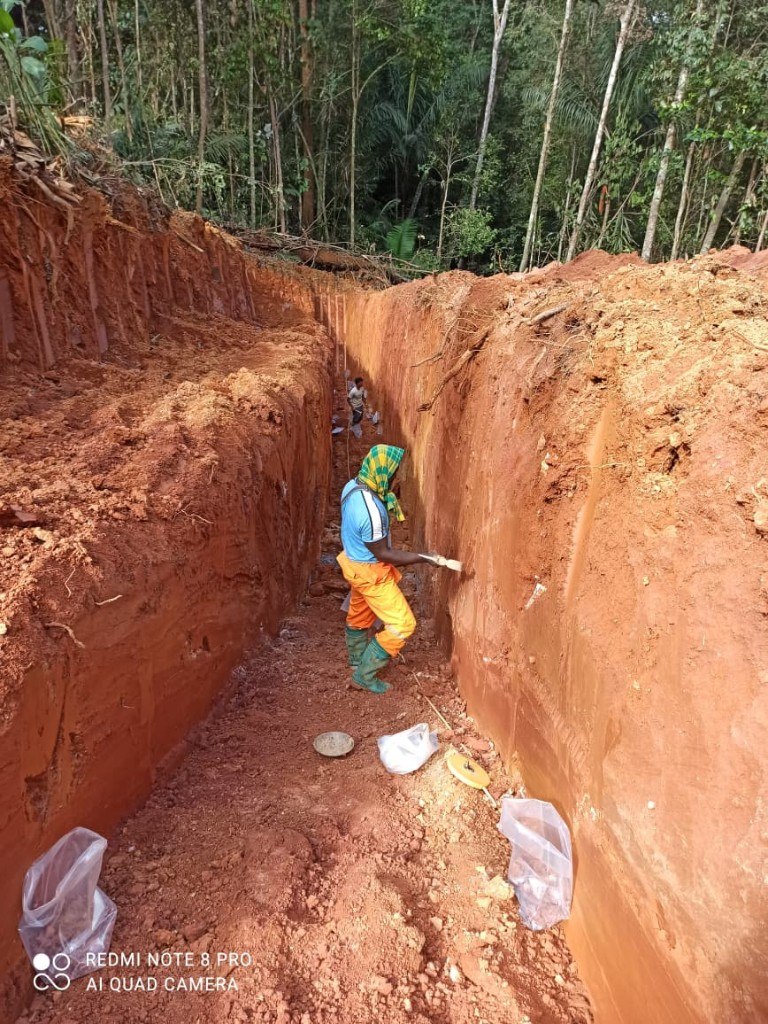 Trench sampling on the Gold Nigeria project