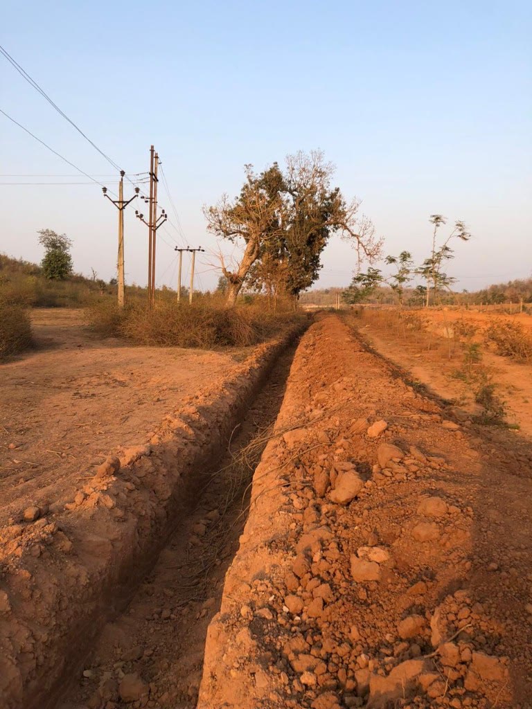 Iron ore exploration trench near Jabalpur, Madhya Pradesh